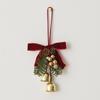 Bell Pendant Car Hanging Berry Vine Ring Bowknot Flower Wreath Decoration Christmas Imitation Antlers Pine Cone