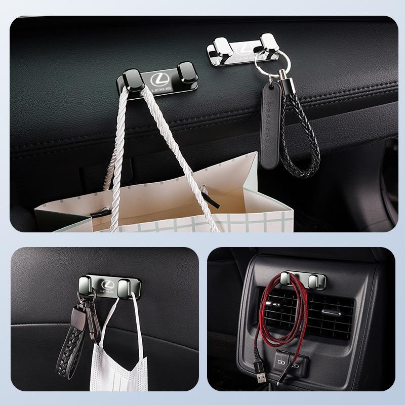 2026 Hot Interior Stickers Car Zinc Alloy Storage Hooks Interior Organize Tools Accessories For Lexus ES300 RX330 RX300 GS300 IS