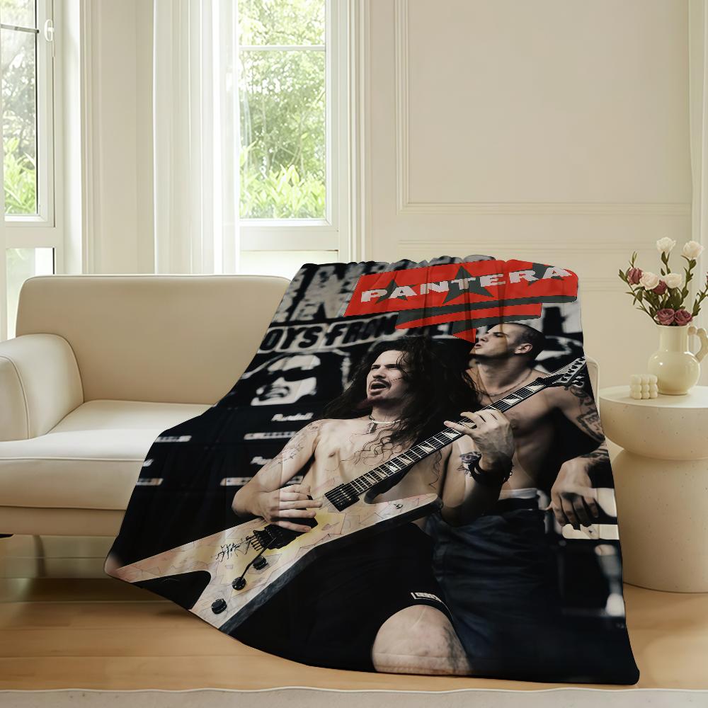 Rock band PPantera Blanket For Sofa Office Bed Plane Travel Sleep Read Relax Camping Soft And Warm