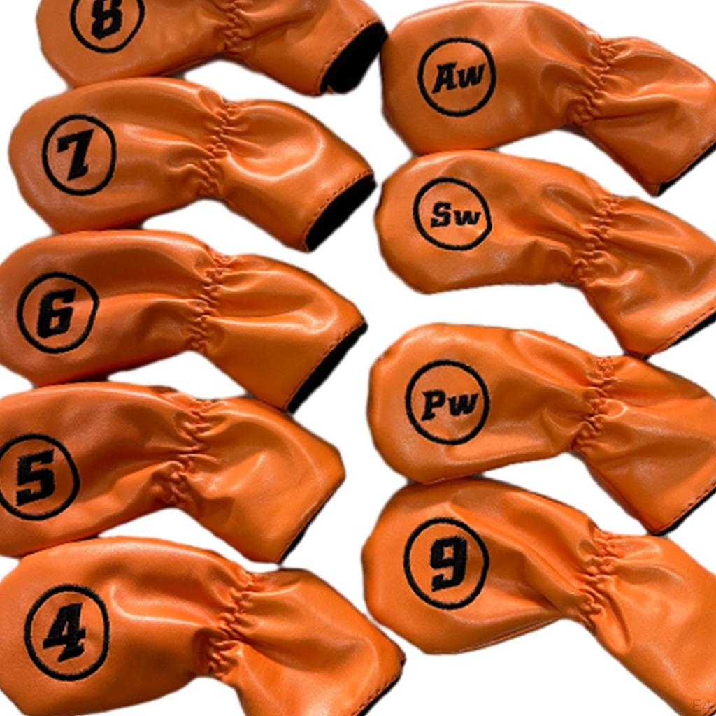 9 шт., железные головные уборы для гольфа, клубные головные уборы, легкие, с мягкой подкладкой, износостойкие