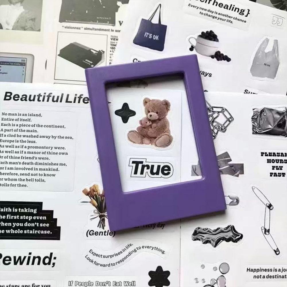 3 inches Instant Camera Photo Frame Magnetic Refrigerator Sticker for Home Decoration