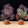 Crystal Tree Figurine Home Desktop Decors Lucky Ornament Handmade Bonsais Money Tree for Fengshui Enthusiasts Decoration