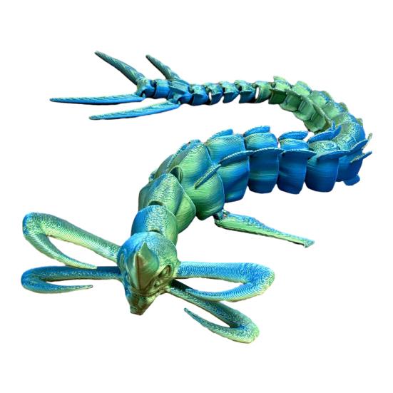 3D Printed Sea Creature Toy Deep Sea Animal Figurine with Movable Joints Articulated Mythical Ocean Predator Model Decoration Ocean Lovers Gift