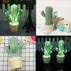 Decorative Party LED Bedroom Cartoon Cactus Table Night Light