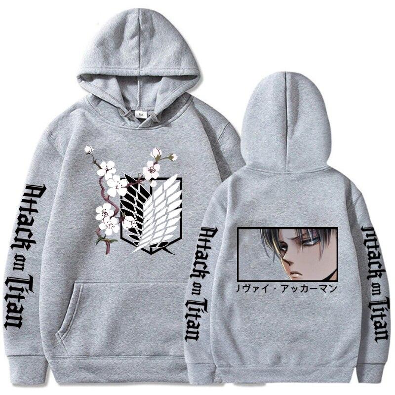 Hot Anime Attack On Titan Levi Ackerman Eyes Hoody Men Women Hoodies Harajuku Manga Streetwear Shingeki No Kyojin Sweatshirt