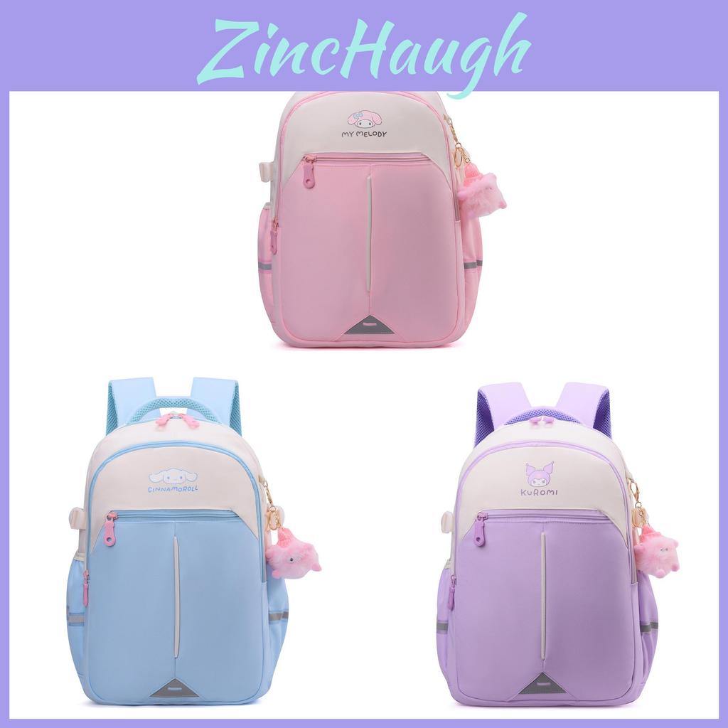 Cinnamoroll Kuromi Melody School Bag With Air Cushion Straps And Multiple Compartments For Young Learners