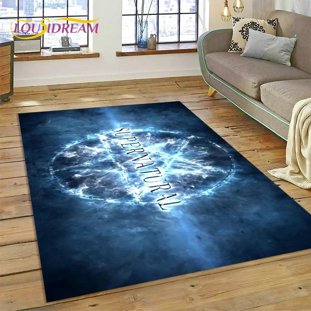 SPN Новейший Ковер с 3D-изображением Дина и Сэма из Сверхъестественного для Спальни, Гостиной, Дома, Декор для Дивана, Детская Игровая Большая Декоративная Напольный Коврик