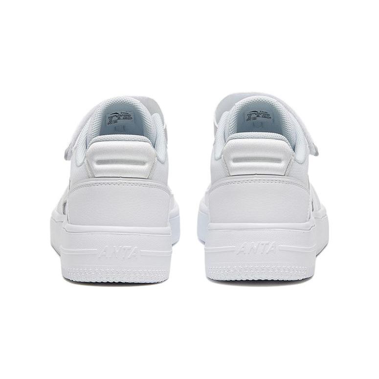Anta Удобные универсальные амортизирующие нескользящие низкие детские кроссовки для скейтбординга детские кроссовки белые 332328003S-5