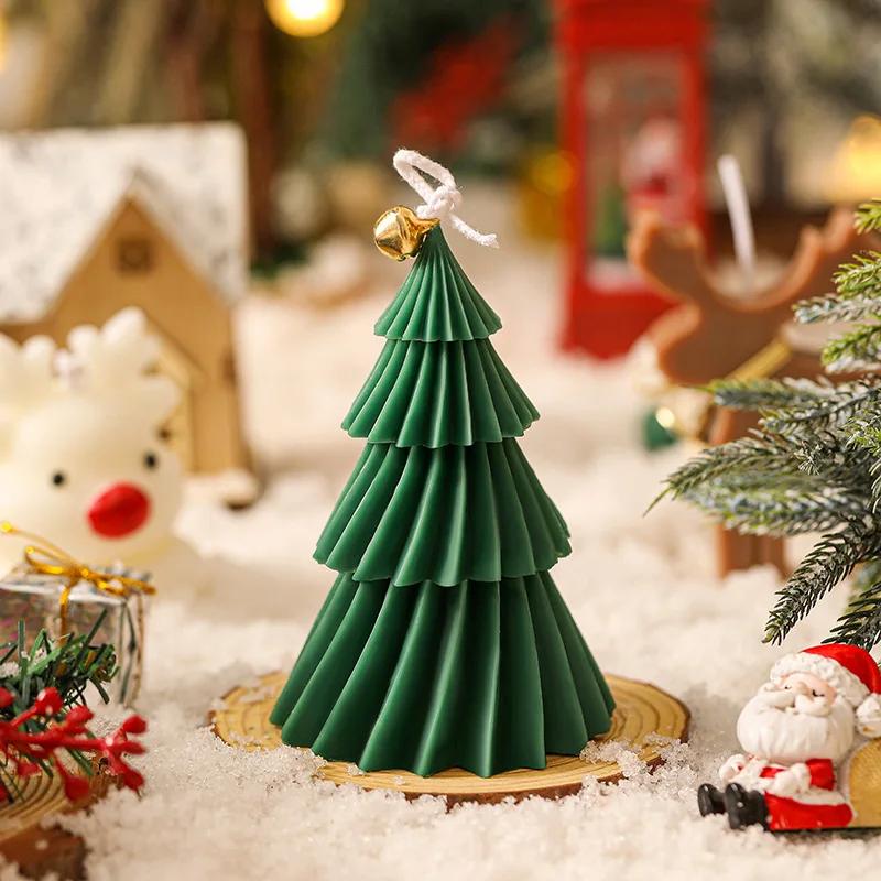 New Creative Christmas Tree Aromatherapy Candle Soybean Wax Scented Candle New Year Navidad Party Gifts Xmas Home Decoration