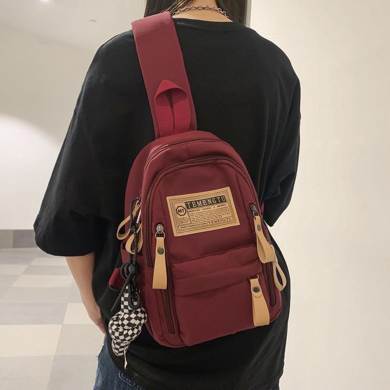 New Messenger Bag Boys Trendy Casual Small Backpack Japanese Versatile Multi-functional Sports Breast Bag Girls Shoulder Bag