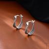 Twist Earrings Women's Style Thai Silver Old Retro Niche Design Simple Temperament Personalized Ear Buckle