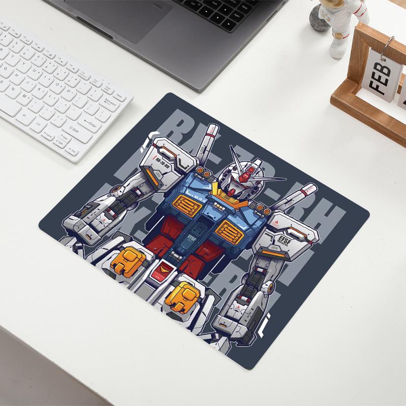 Gundam Anime Mouse Pad: Small Desk Mat with Precision-Locked Edges