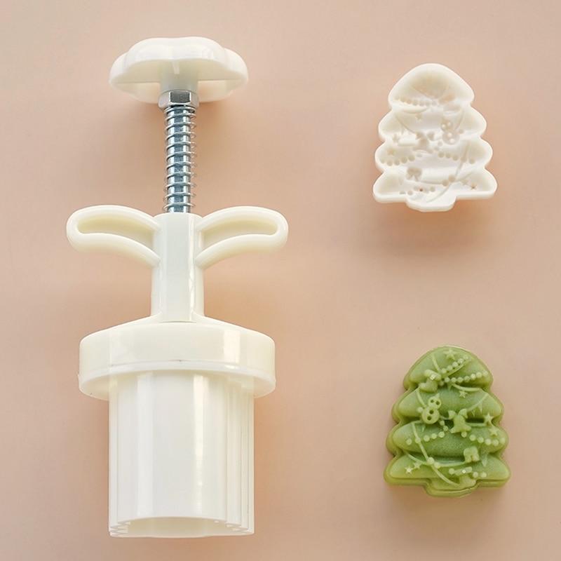 30 г рождественская ручная форма для выпечки, колокольчики Санта-Клауса, снежинка, рождественская елка, форма для лунного пирога, украшения торта, инструменты для выпечки