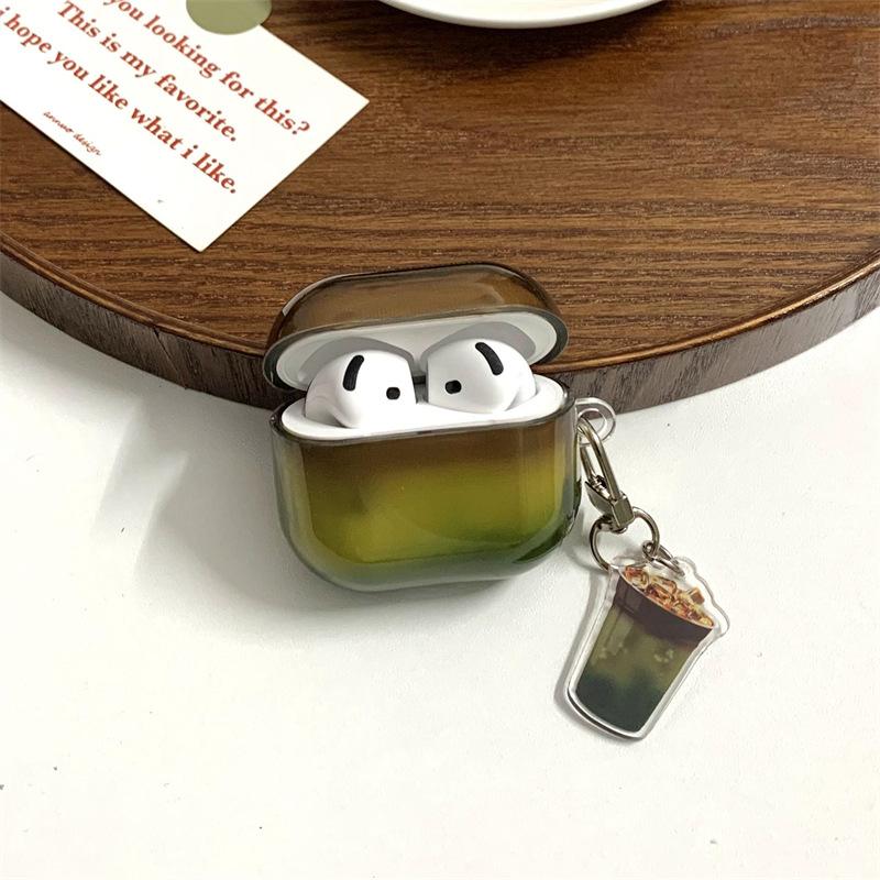 ins retro gradual change brown green suitable for AirPods 1 generation protective case second generation 1st generation pro1 apple bluetooth headset