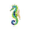 Enamel Seahorse Brooch Painted Dripping Oil Animal Pin Simple And Generous