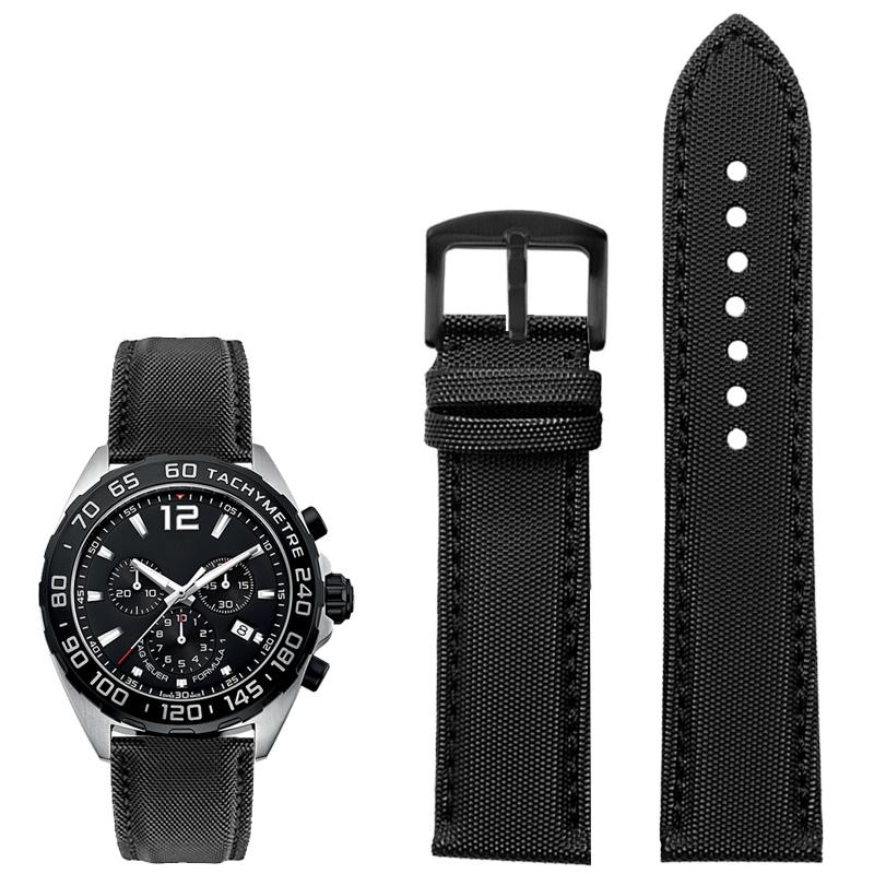 Классический 20 мм 21 мм 22 мм 23 мм 24 мм нейлоновый кожаный ремешок для часов Seiko № 5 Rolex longines WATCH Мужской Женский холщовый тканевый ремешок для часов