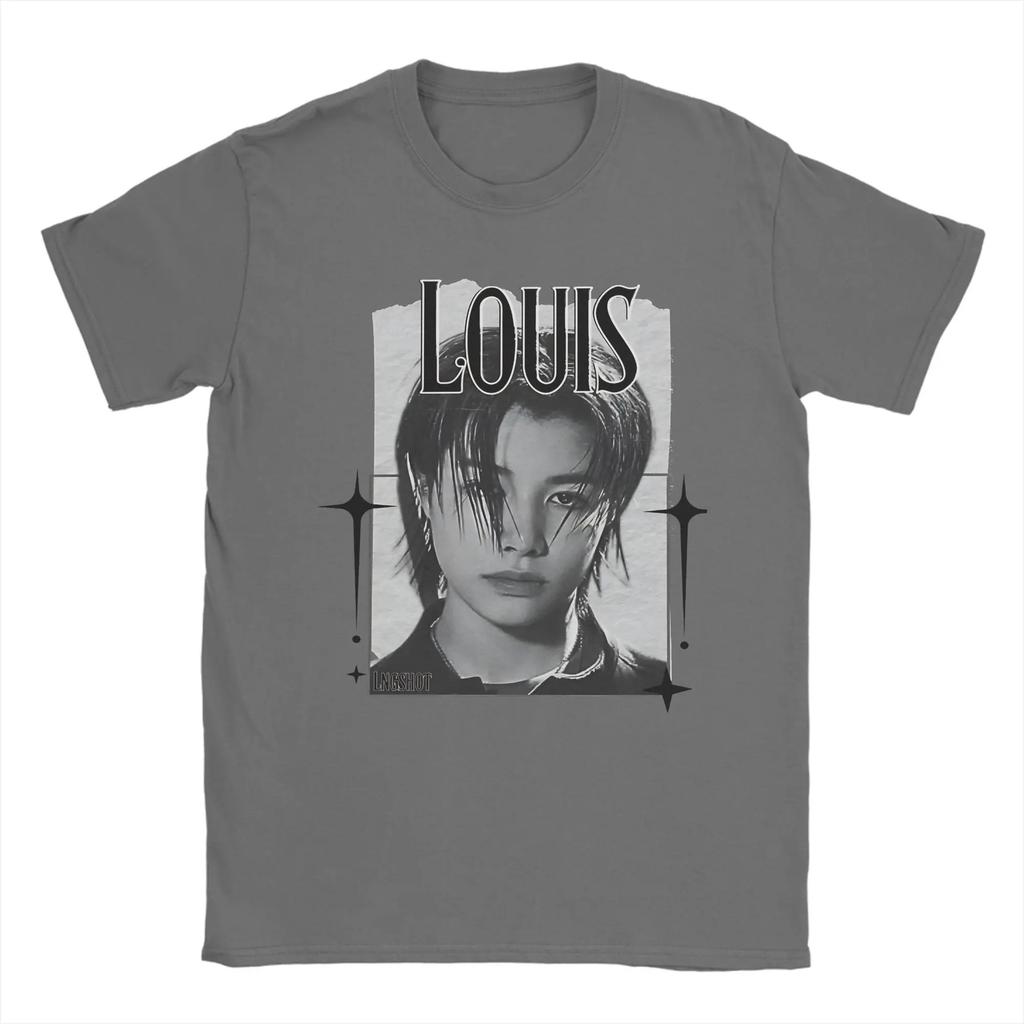 2026 Уникальная футболка Louis Rising с длинным рукавом Унисекс Хлопковые футболки с круглым вырезом Короткий рукав Одежда больших размеров