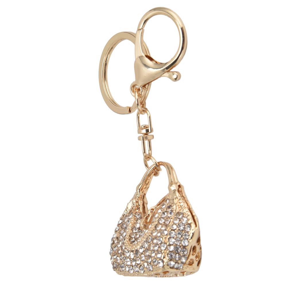 Rhinestone Keychain Ladies Handbag Shape Unique Jewelry Bag Purse Pendant Accessories