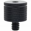 Adapter sleeve reduction 1/4" to M4 tripod black for 20 mm lamp stand