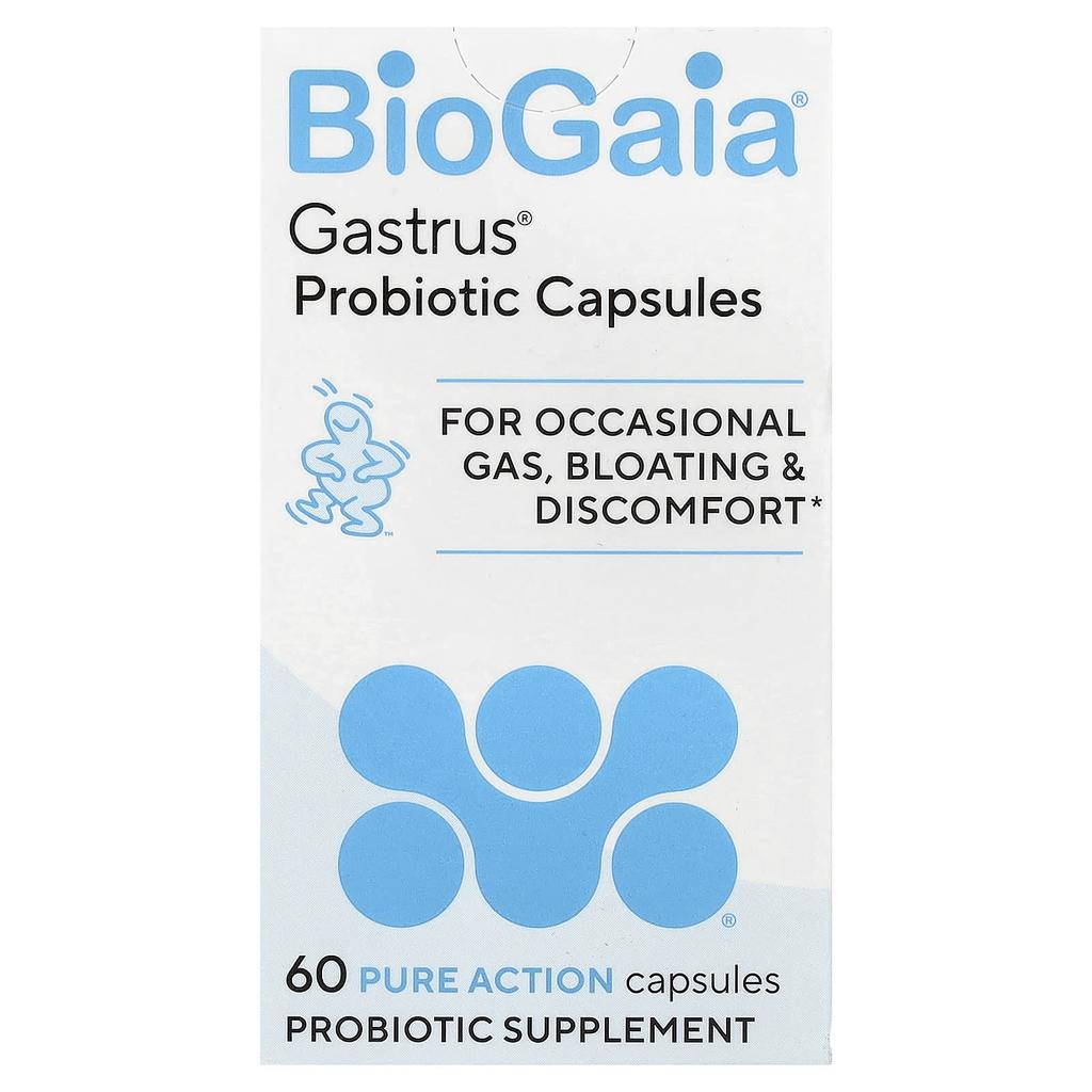 BioGaia, Пробиотические капсулы Gastrus®, Чистое действие, 60 капсул