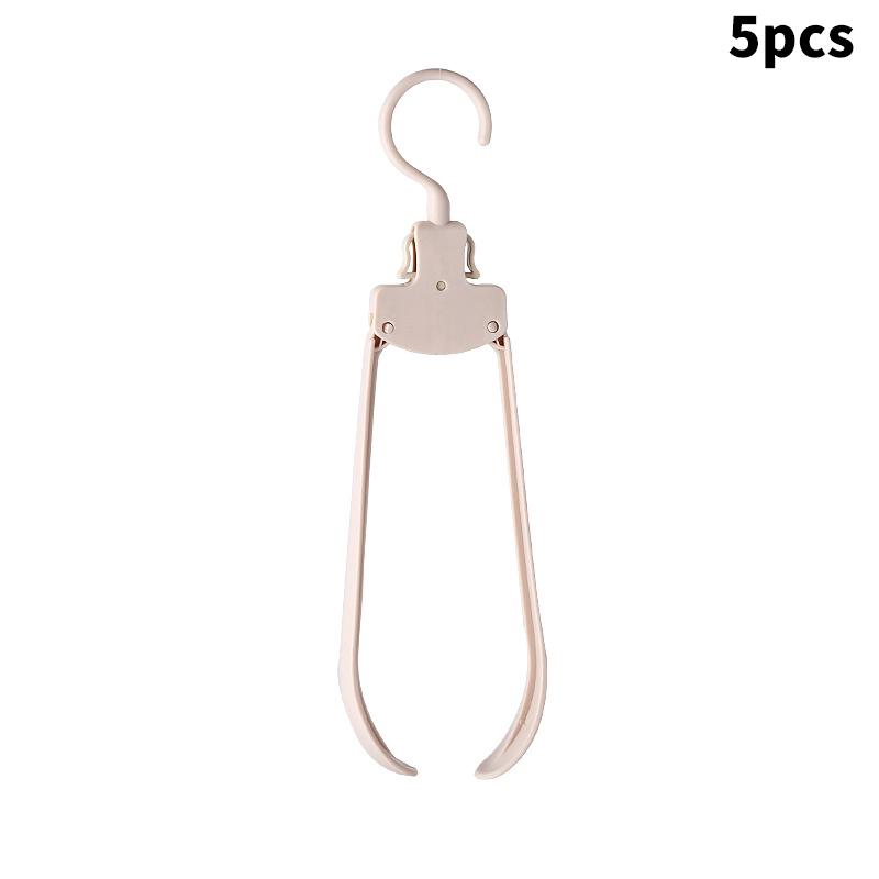 10/5/1Pcs Portable Folding Clothes Hangers Travel Accessories Foldable Clothes Drying Rack For Travel Business Trip Pants