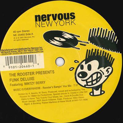 12-дюймовая пластинка ROOSTER, FUNK DELUXE, MINTZY BERRY - Музыка повсюду NE20460 NERVOUS NEW YOR 2001 США Танцевальная и электронная музыка Б/У