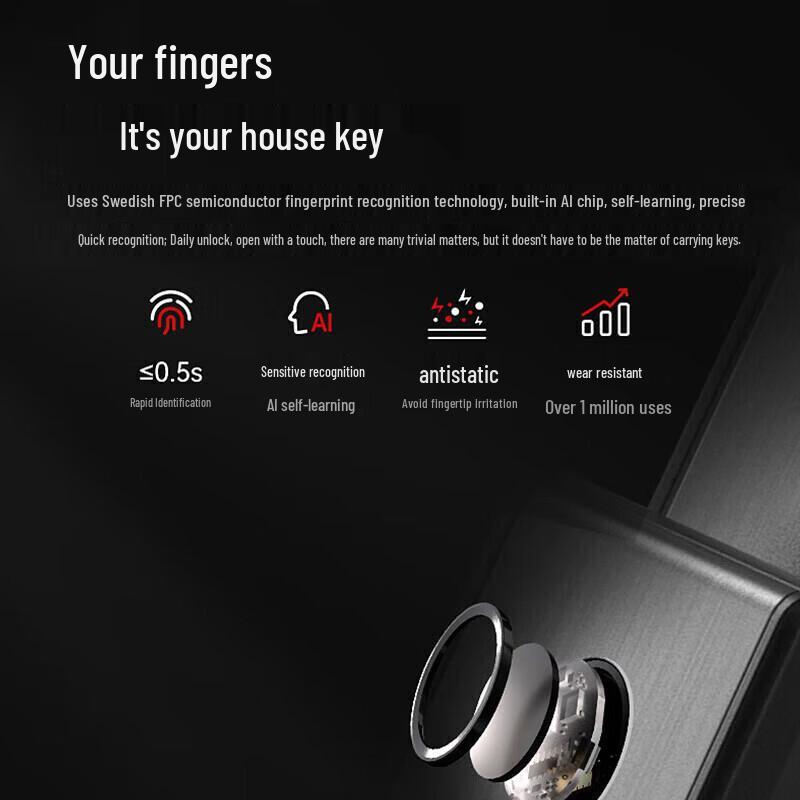 KAADAS Q6W Fully Automatic Smart Door Lock
