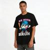 Six Seven Bruh Drippy Baseball Graphic Casual Tee Pure cotton T-shirt