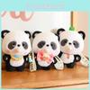 Delightful Bubble Blowing Panda Plush Keychain Cute Animal Keychain For Kids And Collectors