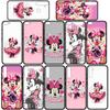 Чехол для телефона Samsung Galaxy S25 S24 S23 iPhone 16 15 Xiaomi Redmi Note 14 13 12 16E X 11 Pro Max OPPO Moto Huawei A15 аниме Минни Маус розовый чехол