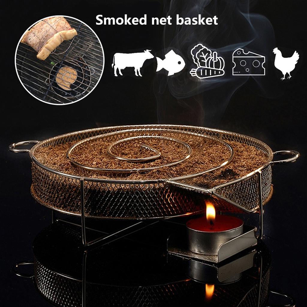 Smoke Your Food To Perfection with Our Cold Smoke Generator & Stainless Steel BBQ Net!