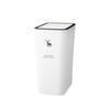 9L/12L Convenient Dog Proof Elk Print Trash Can Press Top Lid Bathroom Accessories