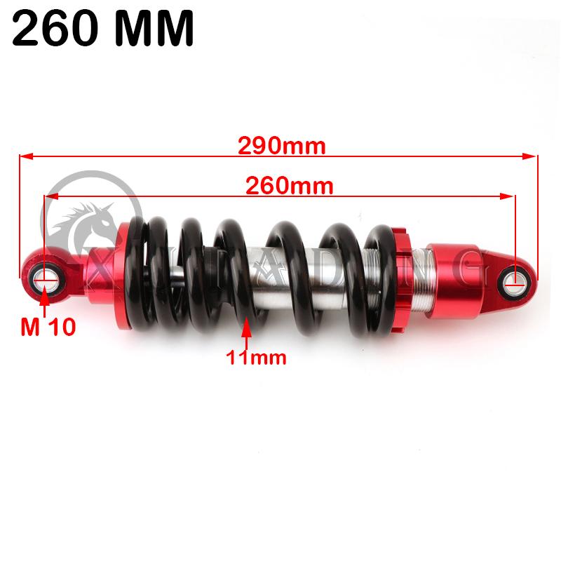260mm/280mm 10" Aluminum Alloy Rear Suspension Shock Absorber For ATV Motorcycle Pit Dirt Bike CRF50 XR Small High Racing Parts