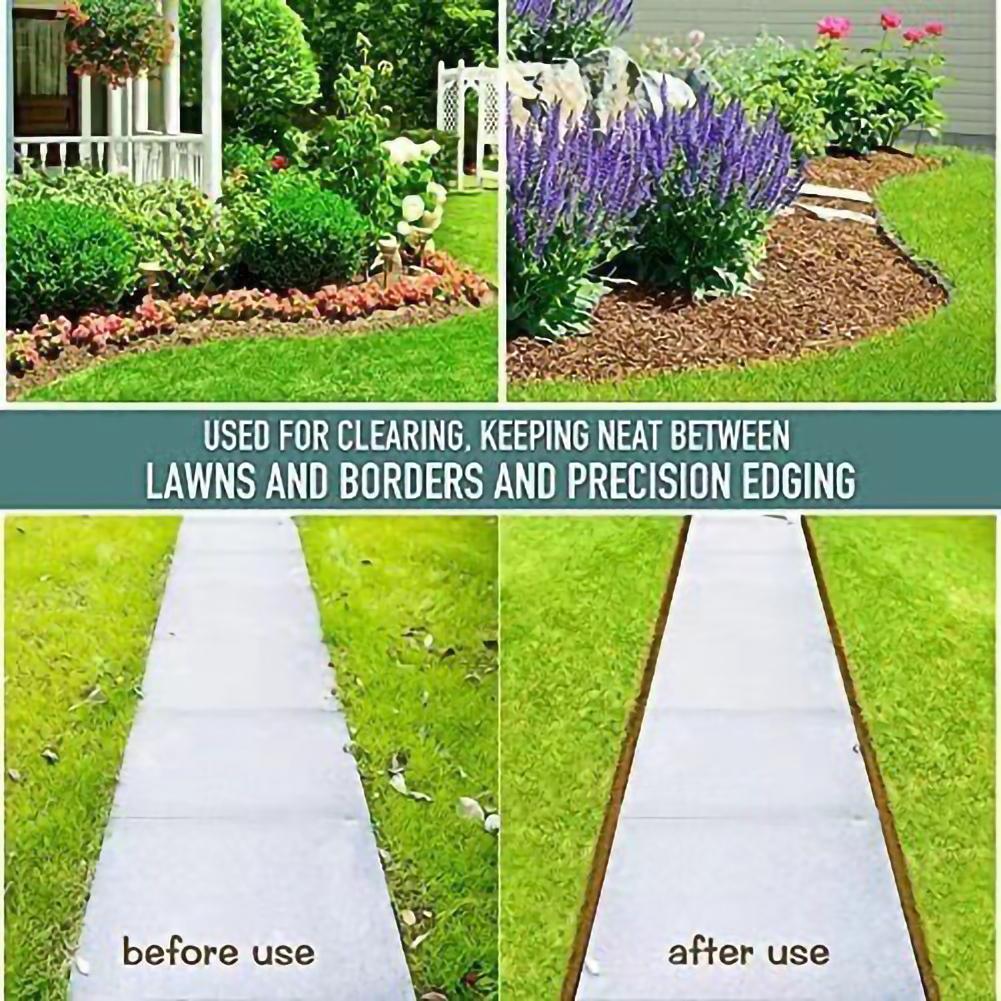 Ручная обрезная лопата Зубчатая пила-резак для травы с Т-образной ручкой Полумесяц Ручной триммер для газона Усиленный для Домашнего Садового Инвентаря