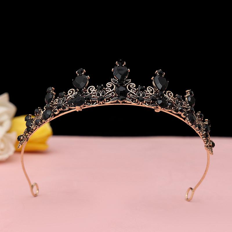 Элегантная красочная тиара корона для женщин и девочек вечеринка свадьба принцесса свадебная корона украшения для волос