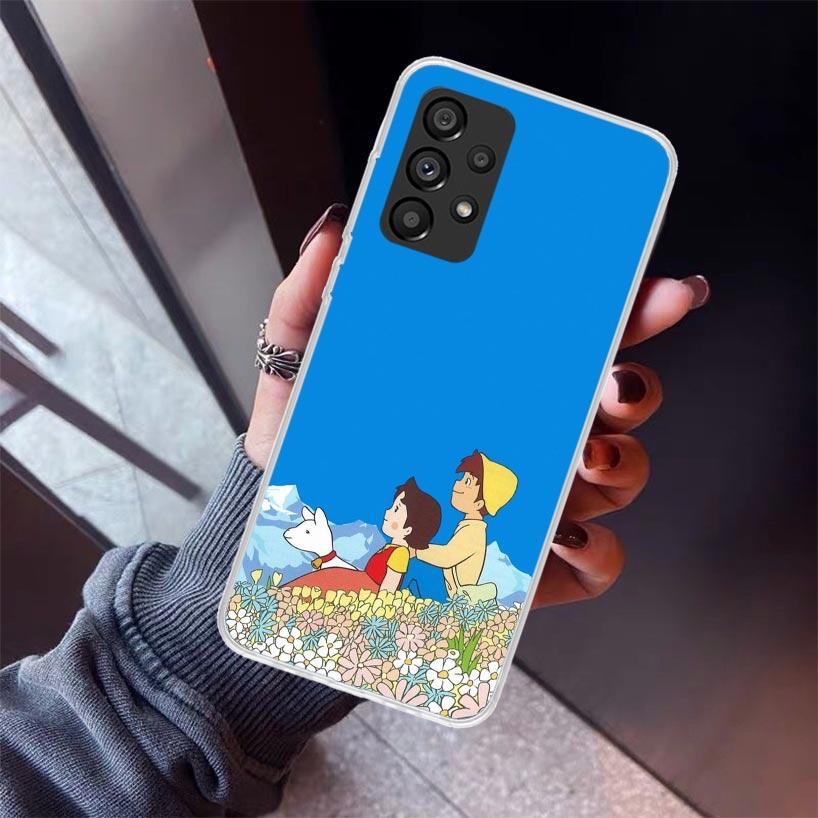 Heidi Cute Cartoon Phone Case For Samsung Galaxy A12 A52S A42 A32 A22 A51 A50 Note 20 Ultra 10 S10 Plus A71 A70 A31 A30 A10S Gal