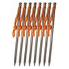 TITAN MANIA Titanium Solid Titanium Ultra Lightweight and 6mm Diameter X Set of for and Hard Tent Camping Storage Bag Included X Set of Pegs, Pegs,