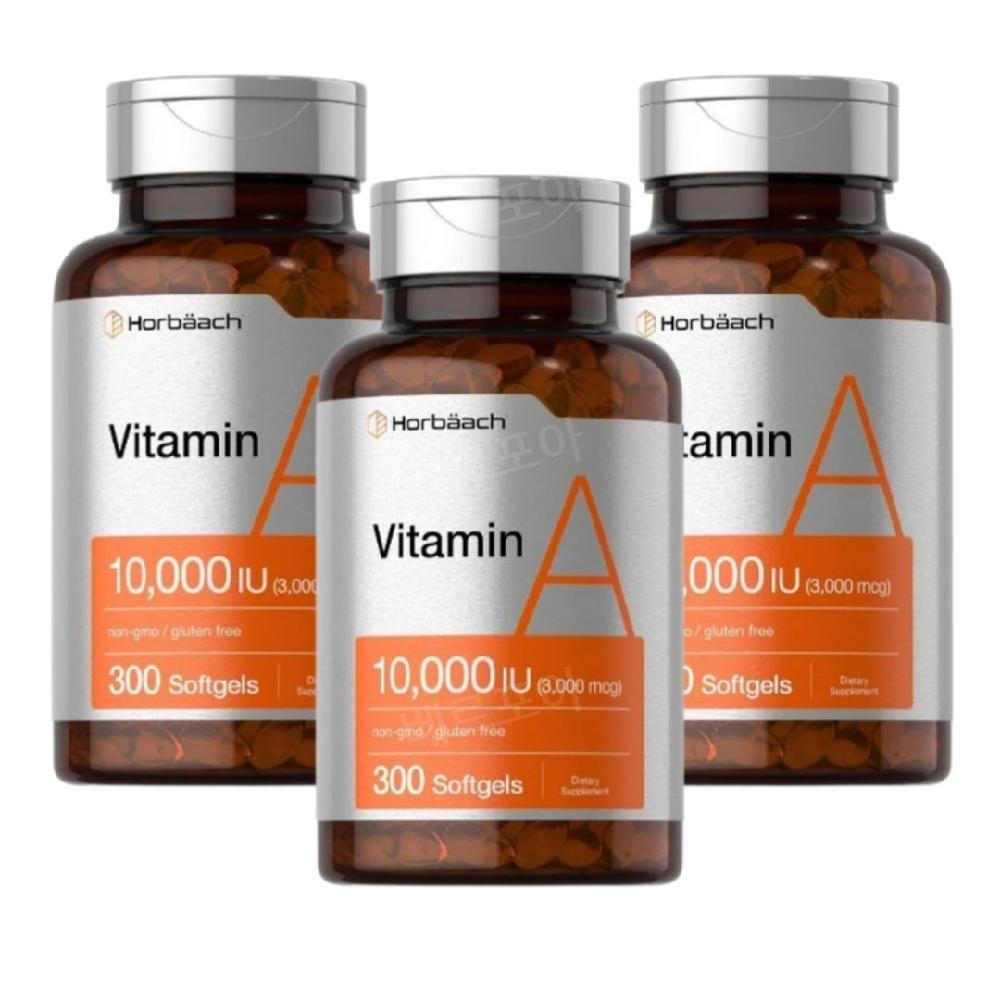 Horbach Vitamin A 10,000 IU 300 Tablets 3 pcs A