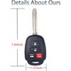 Замена корпуса ключа-брелока подходит для Toyota Camry Corolla RAV4 Highlander Tacoma Yaris Scion 2012 2013 2014 2015 2016 2017 2018 Бесключевой доступ