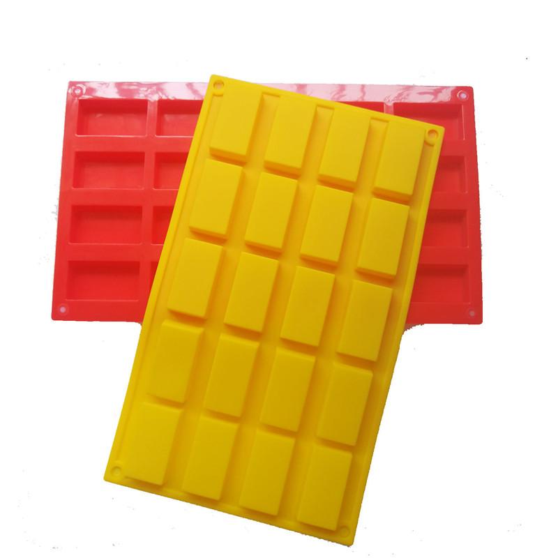 20 Cavity Financier Silicone Cake Mold French Dessert Tools Gold Bricks Chocolate Mold DIY Baking Cake Tools