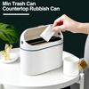 Countertop Trash Can with Clear Lid Large Capacity Detachable Modern Min Waste Rubbish Garbage Storage Bin Kitchen Supplies