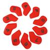 10Pcs Golf Club Head Cover PU Dust Proof Friction Resistant Stylish Look Portable Golf Head Cover for Golf Training