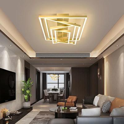 Скандинавские лампы для гостиной простые современные атмосфера личность дом хай-энд 2025 новая прямоугольная потолочная лампа