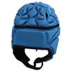 Футбольный шлем EVA с защитой от ударов и бархатной подкладкой, регулируемый тросовый футбольный шлем для взрослых, синий