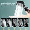 High Pressure Filtered Shower Head with Handheld 5 Spray Mode Showerhead Booster