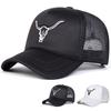 Unisex Ox Head Embroidery Baseball Net Caps Spring Summer Outdoor Adjustable Casual Hats Dad Hat Sunscreen Hat