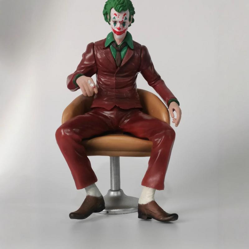 JOKER красная одежда JieKun фигурка клоуна, сидящий клоун в красной одежде, серия Готэм настольная модель украшение подарок