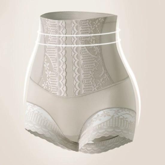 Женские трусики с высокой талией и контролем живота, мягкие эластичные кружевные антисептические утягивающие дышащие послеродовые компрессионные трусы, трусы