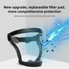 Full Face Shield Transparent Shield Oil-Splash Proof Facial Anti-Fog Head Cover