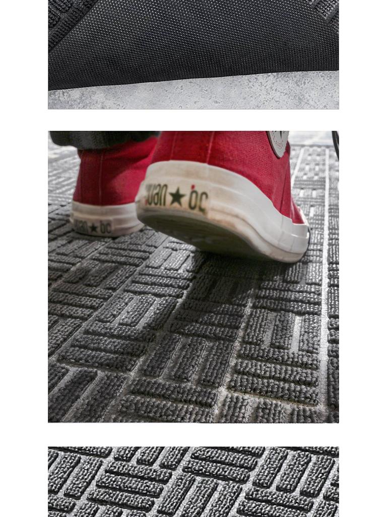 Полосатый полипропиленовый резиновый коврик для входа в дом - противоскользящий входной коврик для дома